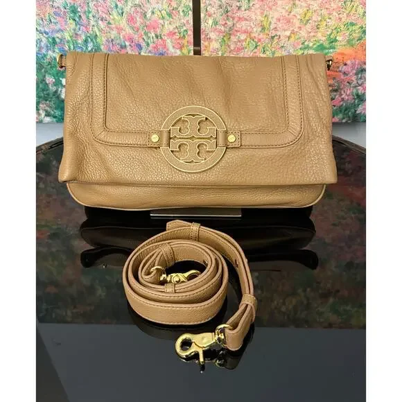 EUC Tory Burch Convertible Amanda Foldover Crossbody Shoulder Bag Clutch - Picture 2 of 11
